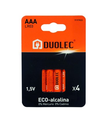 PILA ALCALINA AAA - LR03 BL.4 DUOLEC
