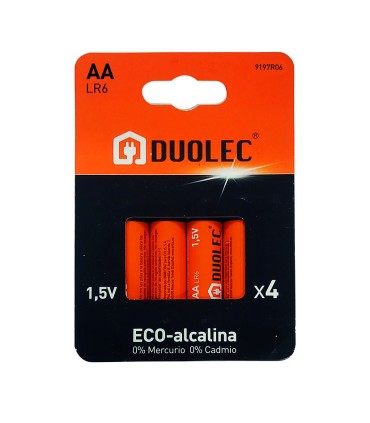 PILA ALCALINA AA - LR06 BL.4 DUOLEC