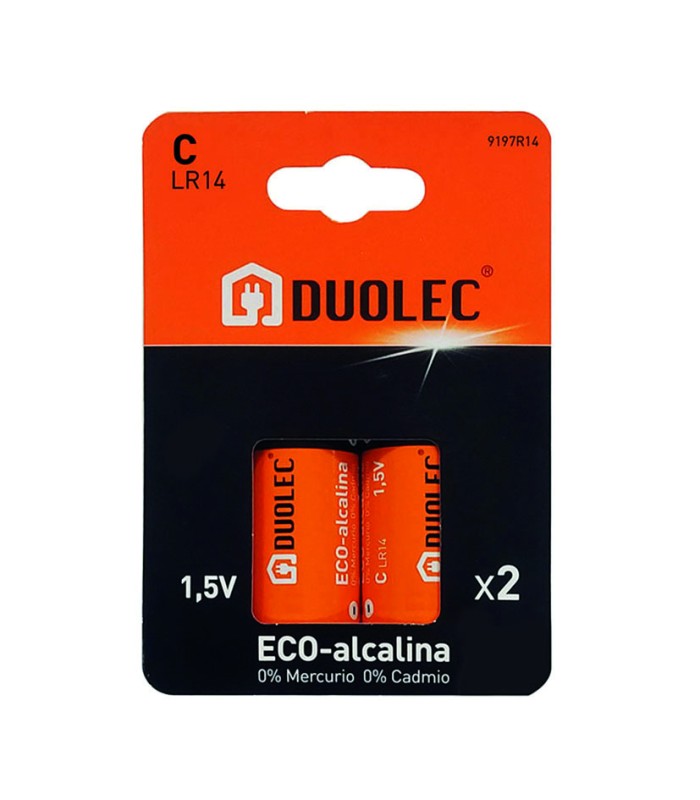 PILA ALCALINA C - LR14 BL.2 DUOLEC