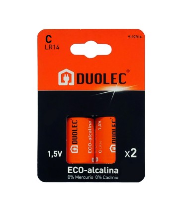 PILA ALCALINA C - LR14 BL.2 DUOLEC