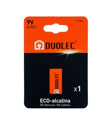 PILA ALCALINA 6LR61 - BL.1 DUOLEC