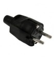 CLAVIJA GOMA 16A 230V NEGRO