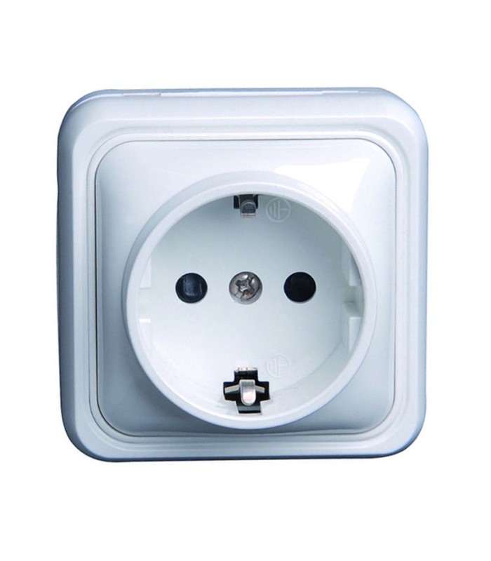 BASE ENCHUFE 10/16A 250V CON TT