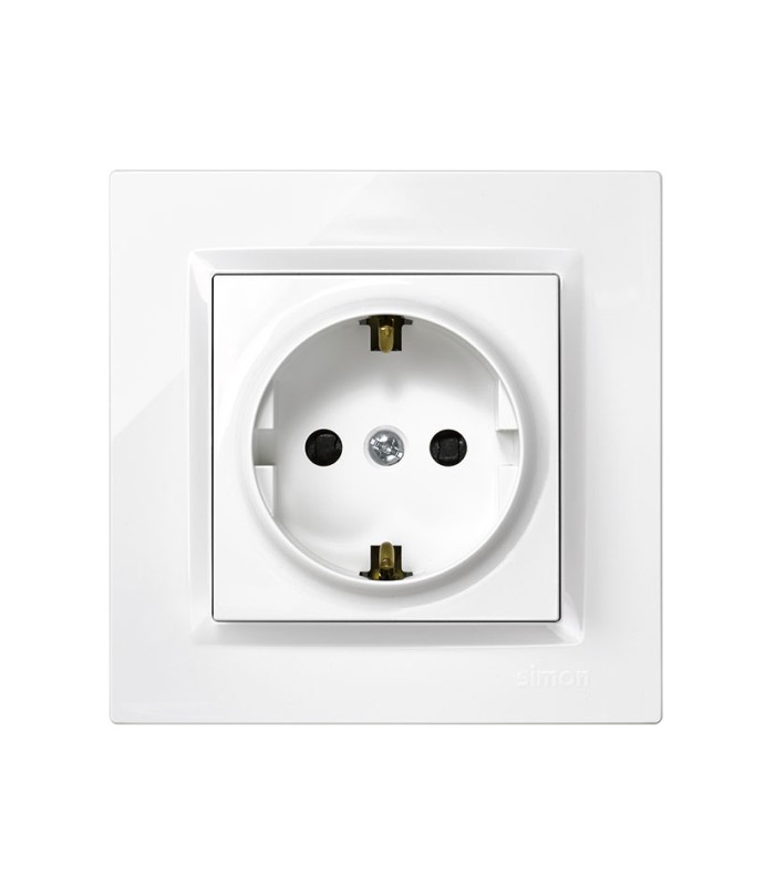 ENCHUFE SCHUKO SERIE 10 BLANCO