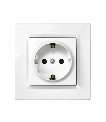 ENCHUFE SCHUKO SERIE 10 BLANCO