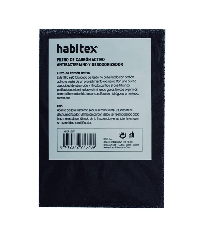 FILTRO CARBON ACT. DESHUMI.H1200.HABITEX