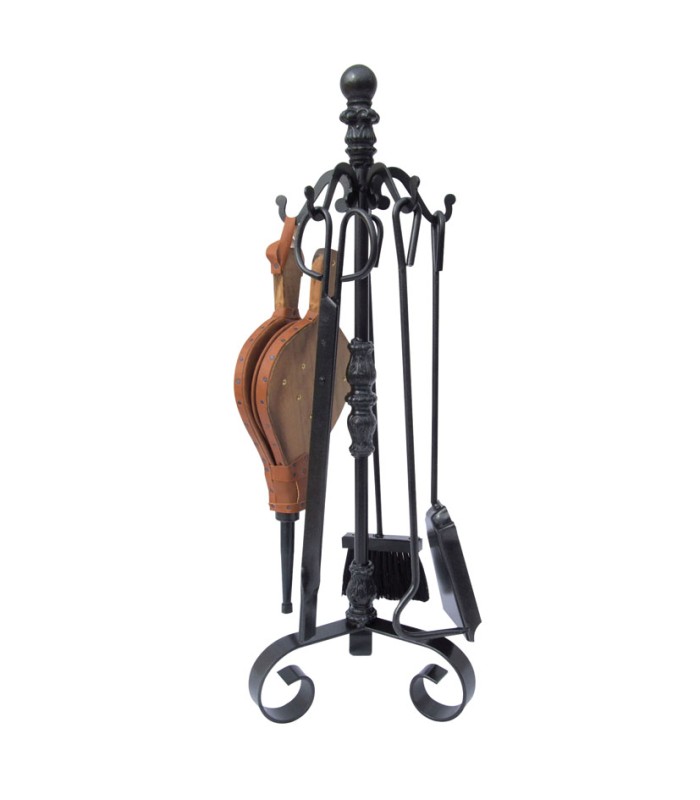 JUEGO ACCESORIOS DE CHIMENEA. 5 PIEZAS.