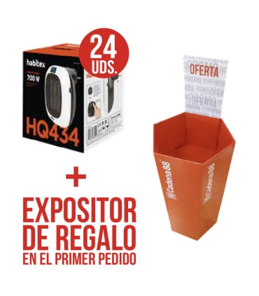 24 CALEFACTOR MINI HQ434 CON EXPOSITOR