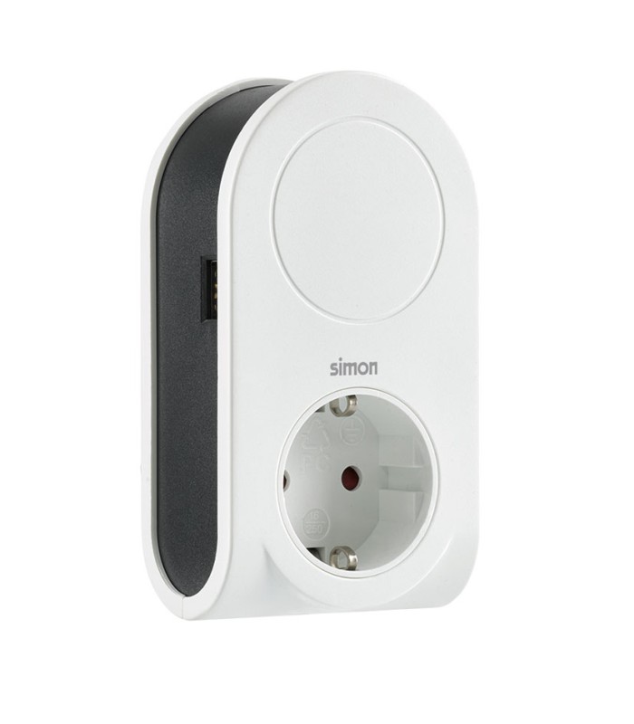 ADAPTADOR 3 CLAVIJAS USB CABLE ENROLL.