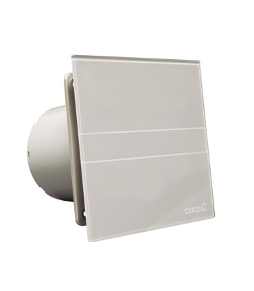 EXTRACTOR BAÑO 100MM 8W GLASS TIMER GRIS