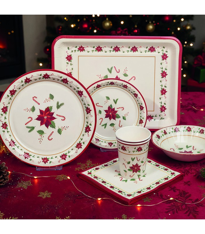 PLATOS 18 CM. NAVIDAD 8 UNIDADES