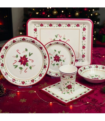 PLATOS 18 CM. NAVIDAD 8 UNIDADES