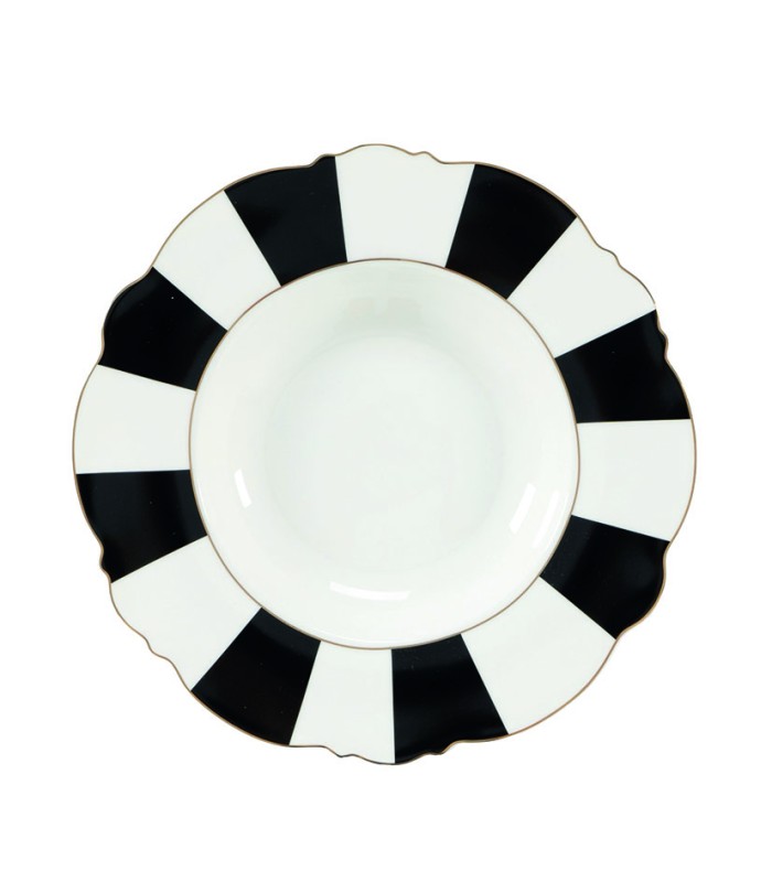 PLATO SOPERO 22.5CM.EXCELL.RAYAS 6 UDS.