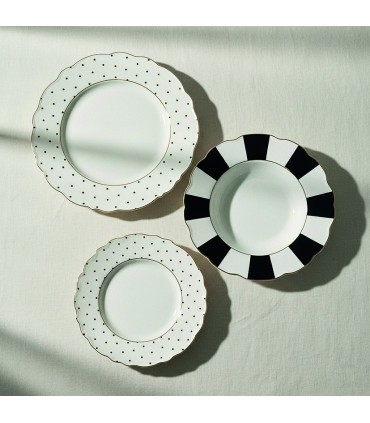 PLATO POSTRE 20CM.EXCELL.TOPOS 6 UDS.