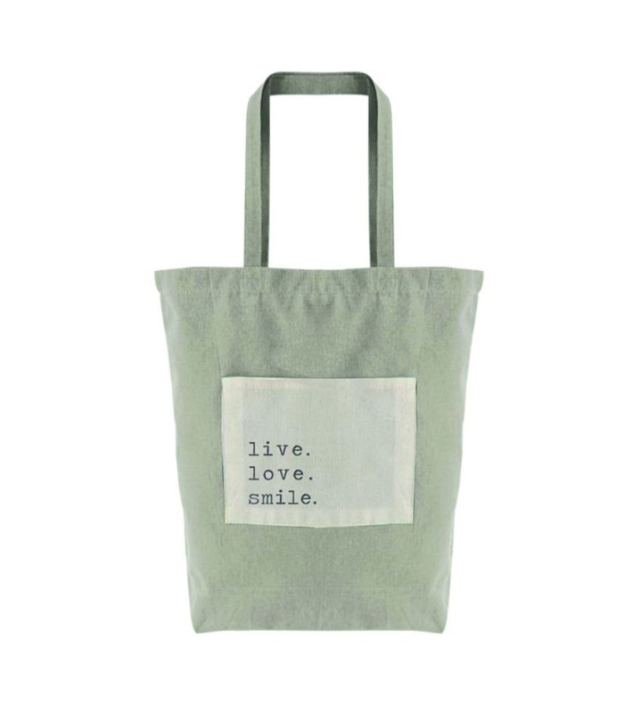 BOLSA ALGODON BOLSILLO GRIS