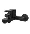 GRIFO MONOMANDO BAÑO-DUCHA NEGRO LUCA