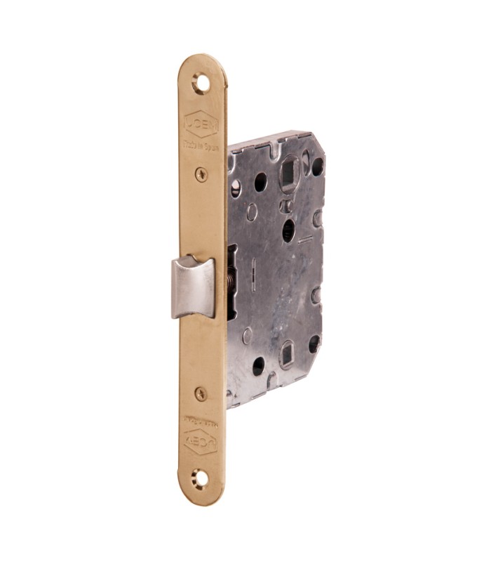 PICAPORTE UNIF.C/REDONDO.LATONADO. 50 mm