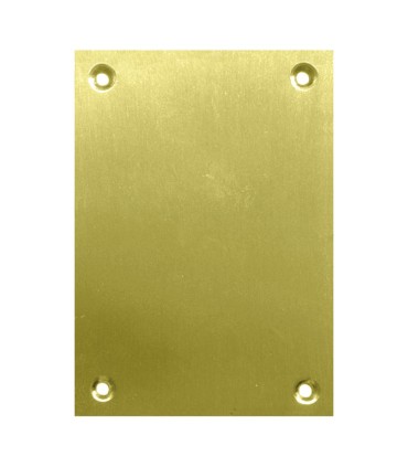 PLACA CIEGA 2 UNID. 80X80MM LATON PULIDO