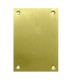 PLACA CIEGA 2 UN.100X70MM LATON SATINADO