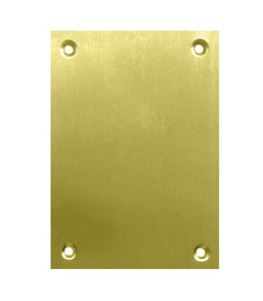 PLACA CIEGA 2 UN.100X70MM LATON SATINADO