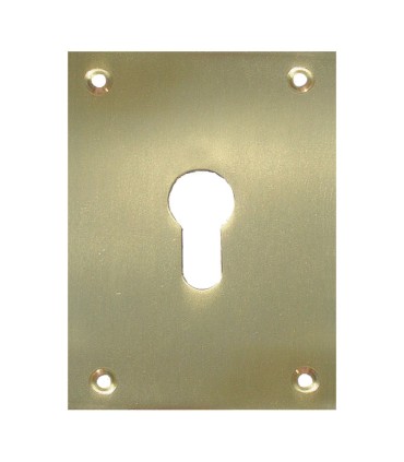 PLACA BOCALLAVE 2 UN. 80X80MM LAT.PULIDO