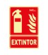 SEÑAL EXTINTOR PVC 210X300MM