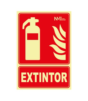 SEÑAL EXTINTOR PVC 210X300MM