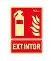 SEÑAL EXTINTOR PVC 210X300MM