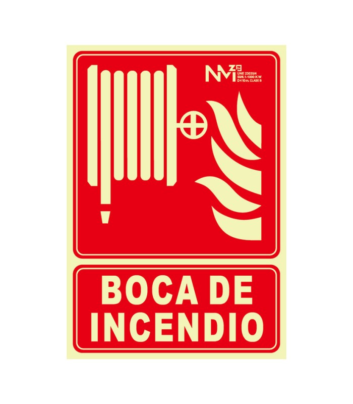 SEÑAL BIE PVC 0,7 CLASE B 210X300MM