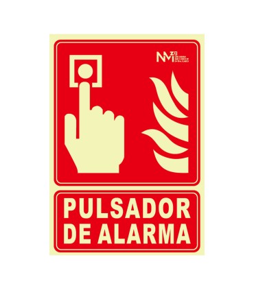 SEÑAL PULSADOR PVC 0,7MM 210X300MM