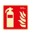 SEÑAL EXTINTOR PVC 0,7MM 210X210MM