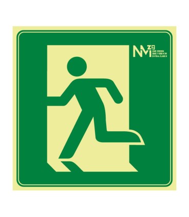 SEÑAL SALIDA EMERGENCIA IZDA PVC 0,7MM