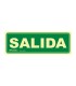 SEÑAL SALIDA PVC 0,7MM 105X300 MM