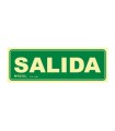 SEÑAL SALIDA PVC 0,7MM 105X300 MM