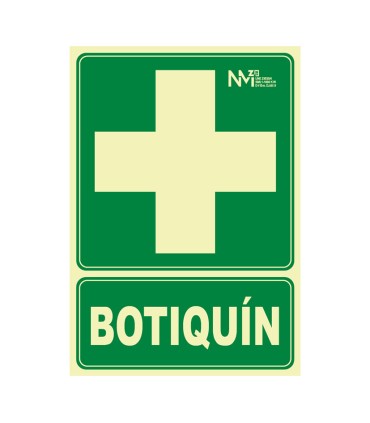 SEÑAL BOTIQUIN PVC 0,7MM