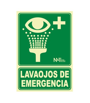 SEÑAL LAVAOJOS DE EMERGENCIA PVC 0,7MM