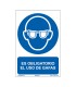 SEÑAL OBLIG EL USO DE GAFAS  210X300MM