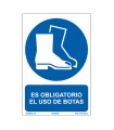 SEÑAL OBLIGA. EL USO DE BOTAS 210X300MM