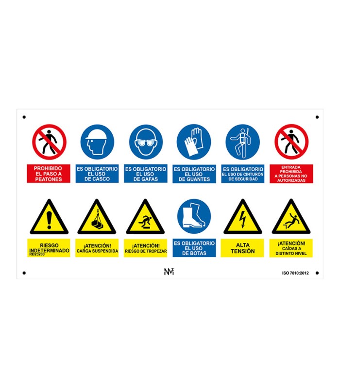 CARTEL MULTIPLE HORIZONTAL 500X900MM