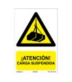 SEÑAL PELIG ATEN. CARGA SUSPEN.210X300MM