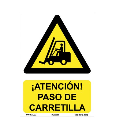 SEÑAL PELIGRO ATEN. PASO CARRETILLA