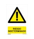 SEÑAL PELIGRO RIESGO INDETER. 210X300MM