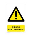 SEÑAL PELIGRO RIESGO INDETER. 210X300MM