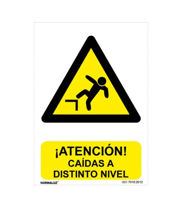 SEÑAL PELIGRO CAIDAS A DISTINTO NIVEL