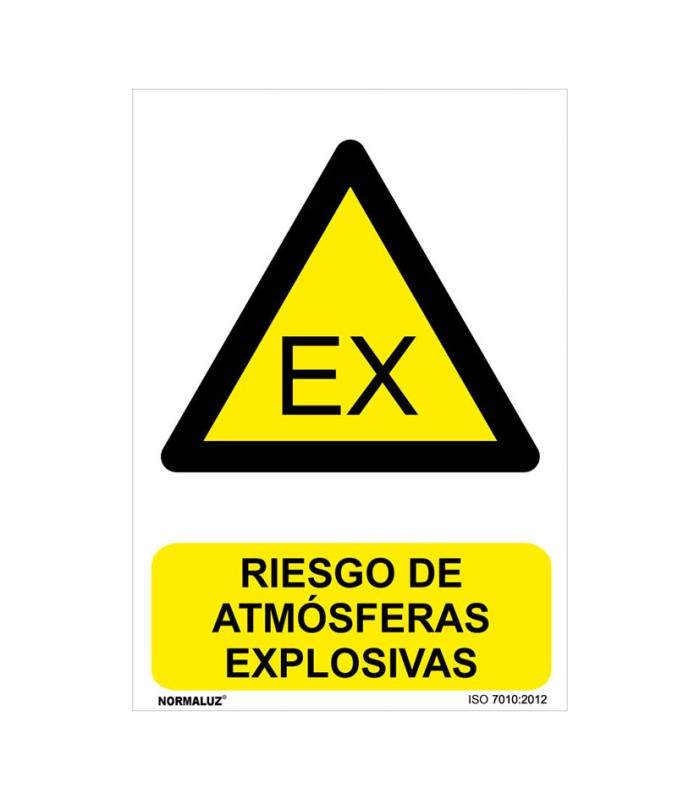 SEÑAL PELIG ATMOSFERAS EXPLOS 210X300MM
