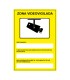 SEÑAL PELIG ZONA VIDEOVIGILADA 210X300MM