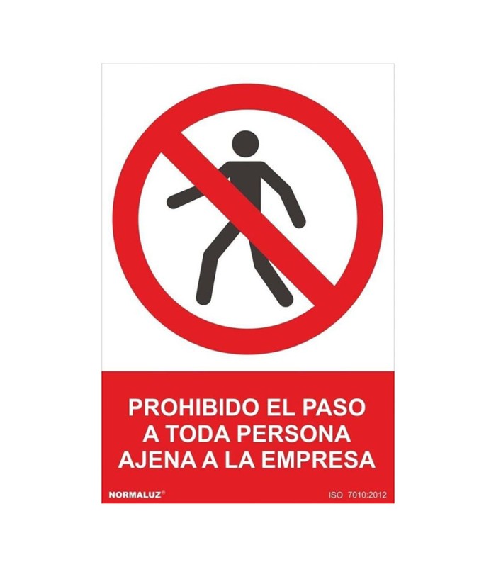 SEÑAL PROHI PASO PERSONA AJENA 210X300MM