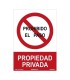 SEÑAL PROHI PASO PROPIEDAD PRIVA. 210X30