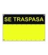 SEÑAL SE TRASPASA  PVC 0,4mm AMARILLO