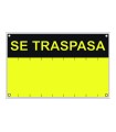SEÑAL SE TRASPASA  PVC 0,4mm AMARILLO